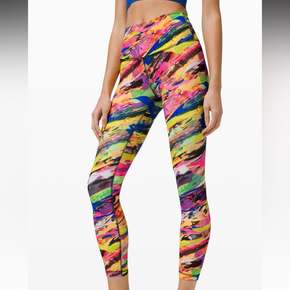 🔹 Lululemon Wunder Train Leggings in Catalyst Multicolor